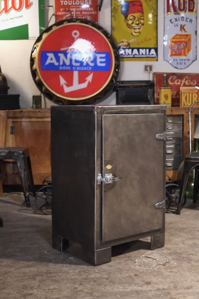 meuble industriel glaciere ancienne 1940